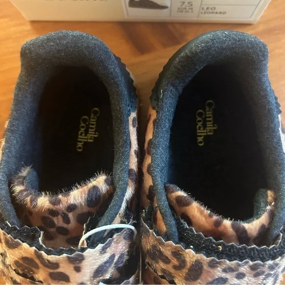 NWT Camila Coelho Bastion Leo 7.5 Sneakers Leopard Print Trendy Street Style - Picture 5 of 10